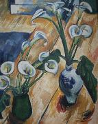 Max Pechstein Calla Lillies painting